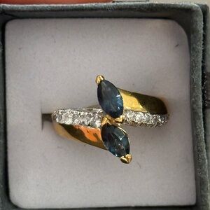 Vintage Faux Bypass Gold Electroplate Ring Sz 7